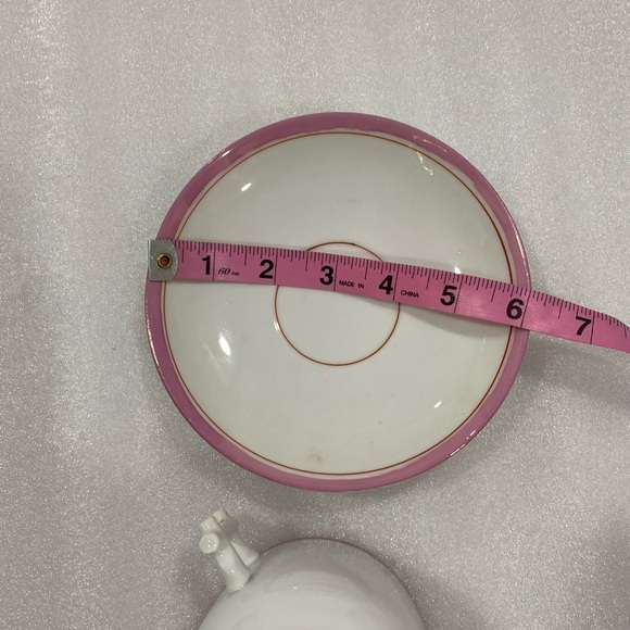 German Antique “Remember Me”Teacup and Saucer Pink Banded Hand Painted Beauty - Picture 7 of 13